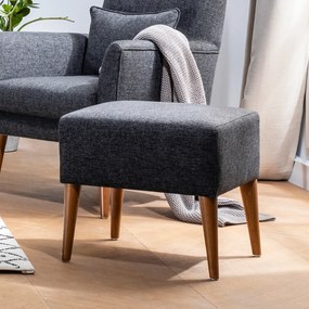 Zeni Puf Dark Grey zsámoly