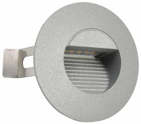 6 darab kör alakú ezüst kültéri LED falilámpa 5 W
