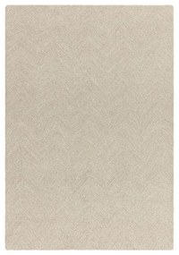 Krémszínű kézi szövésű gyapjúkeverék szőnyeg 120x170 cm Theodore Chevron – Asiatic Carpets