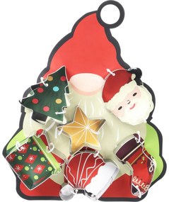 Santa 6 db-os süteményes kivágó készlet