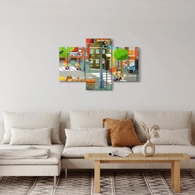 Kép - gyermek város (90x60 cm)