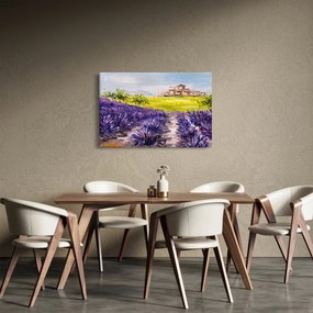 Kép - Provence, franciaország, olajfestmény (90x60 cm)