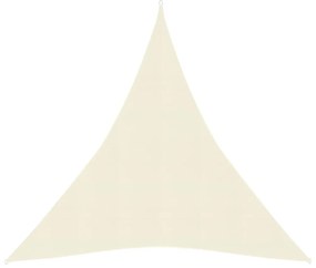 krémszínű HDPE napvitorla 160 g/m² 5 x 6 x 6 m