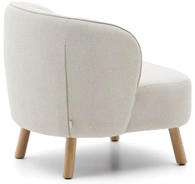 Krémszínű zsenília fotel Ulit – Kave Home