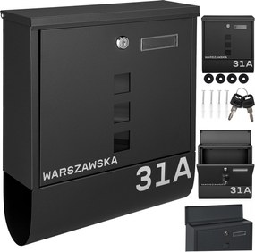 Fekete Postaláda Számozott Minta