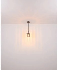 Globo 15904HA - Csillár zsinóron TULIVAR 1xE27/40W/230V átm. 18 cm barna