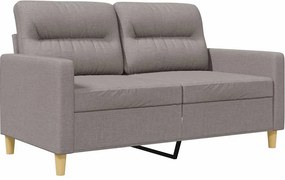 vidaXL kétszemélyes fekete szövetkanapé 120 cm
