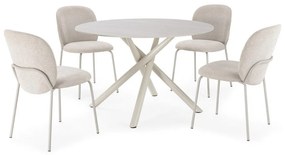 Kerek étkezőasztal kerámia asztallappal ø 119,5 cm Talia – Marckeric