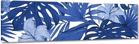 Festmények 170x50 Classic Blue Monstera