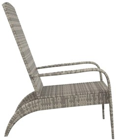 szürke polyrattan kerti adirondack szék