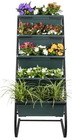 Fém virágtartó állvány (magasság 130 cm) – Floriane Garden