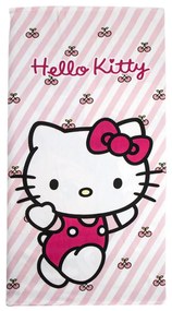 Hello Kitty Cherry fürdőlepedő, strand törölköző 70x140cm (Fast Dry)