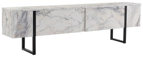 TV szekrény Serenity - Fressia Marble, Fekete