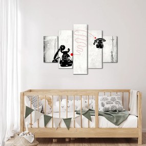 Kép - Telefon rajza Banksy stílusában (150x105 cm)