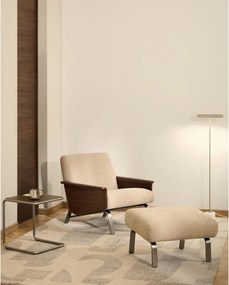 Világosbarna zsenília fotel Amsen – Kave Home