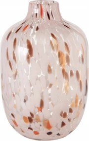 Dekoratív Üvegváza, Rózsaszín, Φ 13 CM, Home