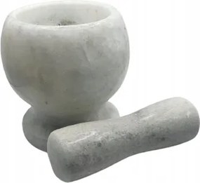 Nagy konyhai márvány mozsár fűszertörő