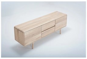 Fawn tömör tölgyfa TV állvány - Gazzda