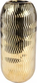 Luxus Elegáns Kerámia Váza arany Lobo 13 x 28cm egyedi ajándék