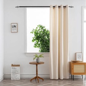 DUNES VELVET sötétítő függöny 140×250 cm, krémszínű Felfüggesztés: Hullámos sínszalag