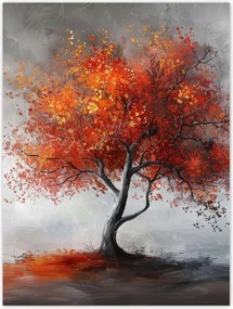 Poszterek 30x40 Tűzszínes fa