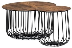 Dohányzóasztal 60×60 cm, MDF, Vad Tölgy. AF-3007 OLW