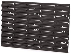 Szerelőpanel 57,6 x 1,8 x 39 cm, fekete