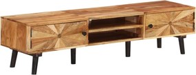 vidaXL tömör akácfa TV-szekrény 145 x 35 x 35 cm