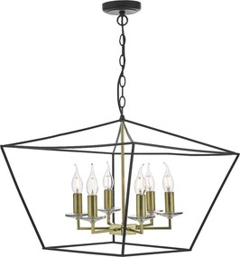 Dar Lighting GRETCHEN GRE0654 Csillár 6x40W/E14