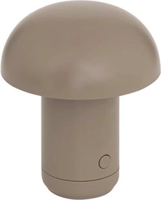 LED asztali lámpa FUNGHI 11,2 cm, barna