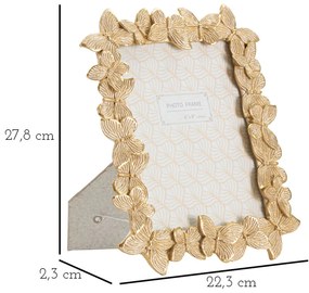 Fényképkeret farfalle glod 22,3x2,3x27,8 (belső fotó mérete 15x20)cm