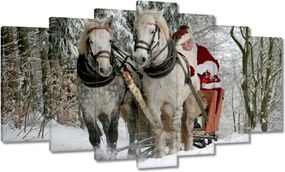 Vászonkép 140x80 Csillag Mikulás