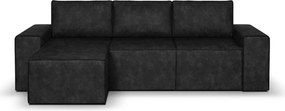 TED Kinyitható sarokkanapé Fekete