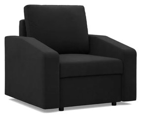 Zeus fotel, döntött kartámasz, szövet anyag, bonell töltet, fekete