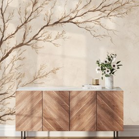 Fotótapéta - Bézs ág (147x102 cm)