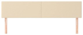 2 db krémszínű szövet fejtámla 90x5x78/88 cm