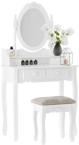 Fésülködő asztal Primadonna WHITE
