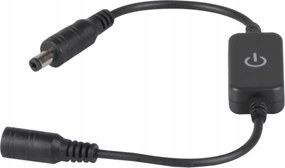 Polux Érintőkapcsoló LED-es fényerőszabályzóval Fekete 12-24V 2A IP20