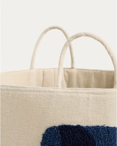 Elefántcsont színű textil játéktároló kosár ø 45x30 cm Tandani – Kave Home