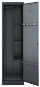 AGNES fém takarítószekrény, 500 x 1850 x 500 mm, antracit