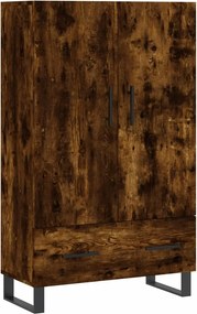 vidaXL füstös tölgy színű szerelt fa magasszekrény 69,5 x 31 x 115 cm
