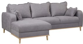 Szürke sarokkanapé (bal oldali) Beata – Ropez