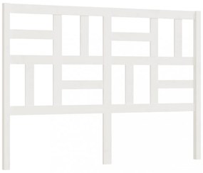fehér tömör fenyőfa ágyfejtámla 156 x 4 x 104 cm