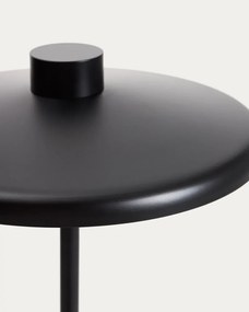 Fekete állólámpa fém búrával (magasság 130 cm) Nuvira – Kave Home