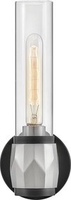 Hinkley lighting klasszikus fali lámpa ellison fekete nikkel átlátszó elshk-ellison1-bk-bn IP44
