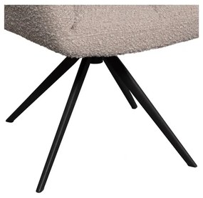 Bézs kárpitozott étkezőfotel Vinny – WOOOD