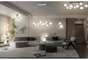 Wofi 9014-807 - LED Felületre szerelhető csillár  NANCY 8xG9/3,5W/230V fényezett króm