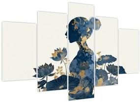 Kép - Márvány női profil (150x105 cm)