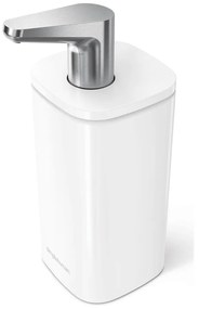 Fehér acél szappanadagoló 295 ml Pulse – simplehuman