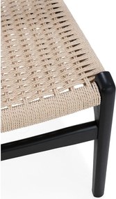 Fekete kaucsukfa étkezőszék szett 2 db-os Biel – MOME